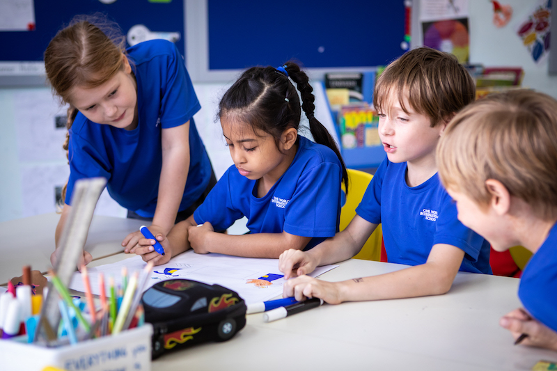 Yuzana Alinn Grade 5 classroom with engaged students